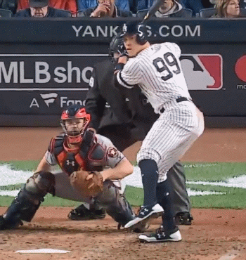 Aaron Judge Slow Motion Home Run Baseball Swing Hitting Mechanics Tips 
