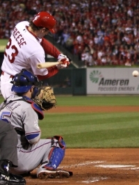 David Freese Demonstrating how to keep your Hands Inside the Ball