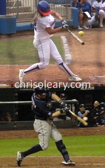 Comparison of the Swings of Evan Longoria and Megan Bush